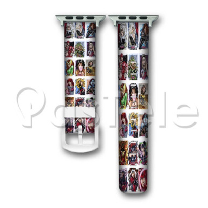 Wom Of Marvel Custom Personaliez Apple Watch Band 38mm 40mm 42mm 44mm Leather