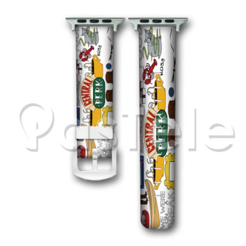 Central Perk Friends Custom Personaliez Apple Watch Band 38mm 40mm 42mm 44mm Leather