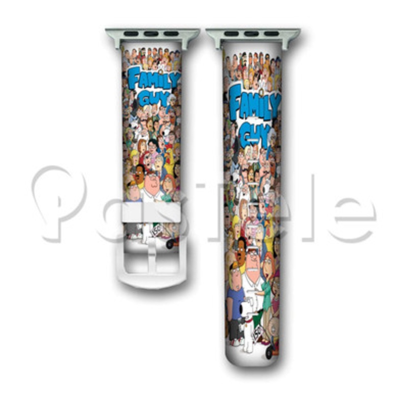 Family Guy All Characters Custom Personaliez Apple Watch Band 38mm 40mm 42mm 44mm Leather