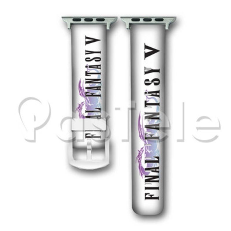 Final Fantasy V Custom Personaliez Apple Watch Band 38mm 40mm 42mm 44mm Leather