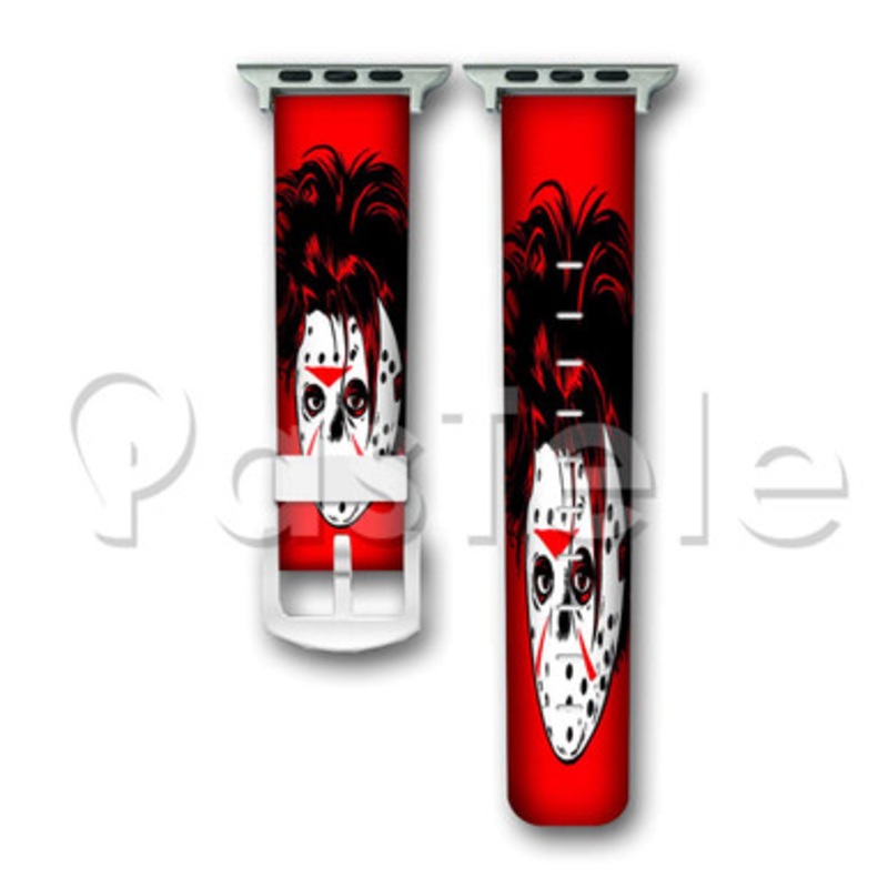 Friday the 13th Custom Personaliez Apple Watch Band 38mm 40mm 42mm 44mm Leather