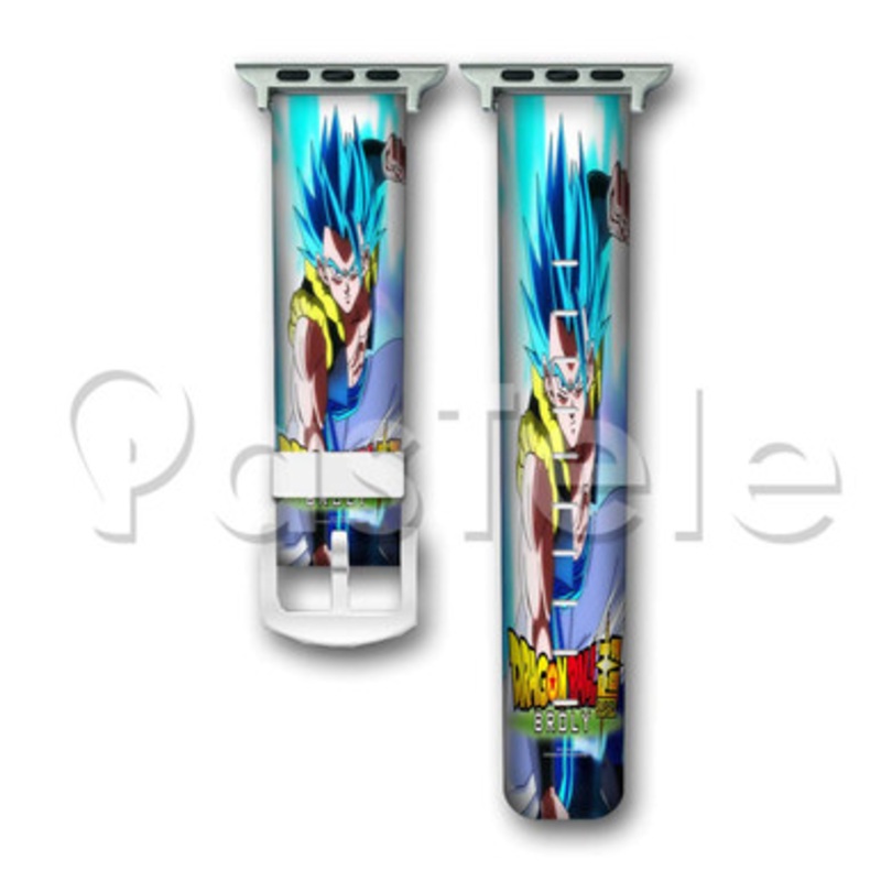 Gogeta Blue Dragon Ball Super Custom Personaliez Apple Watch Band 38mm 40mm 42mm 44mm Leather