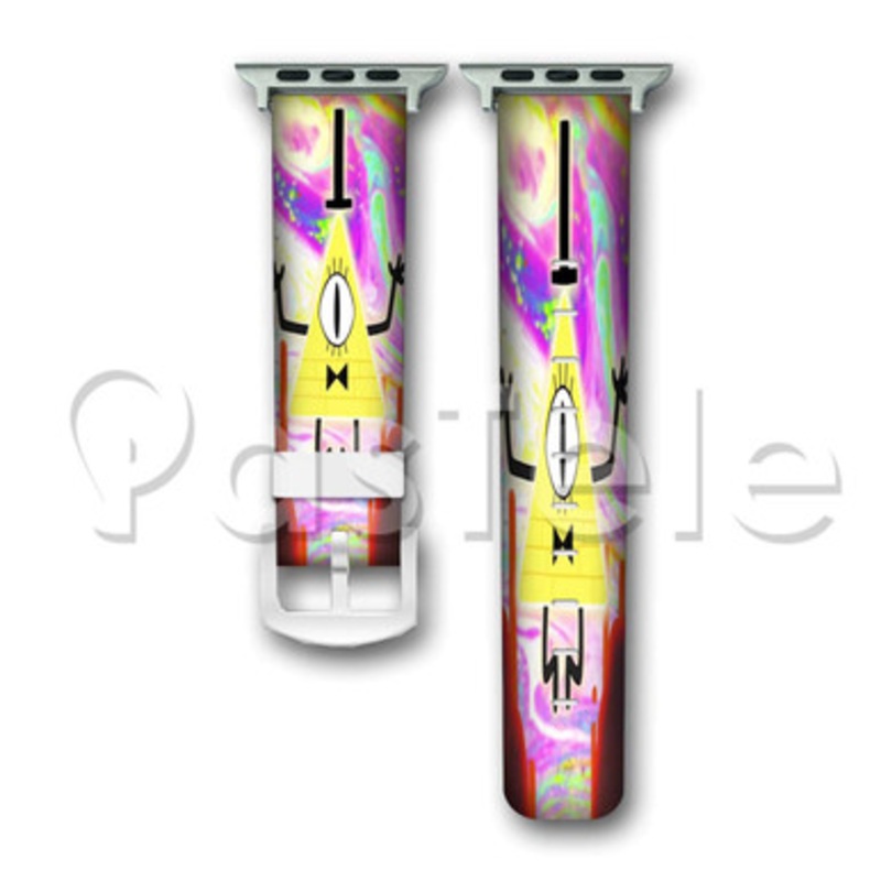 Gravity Falls Bill Cipher Custom Personaliez Apple Watch Band 38mm 40mm 42mm 44mm Leather