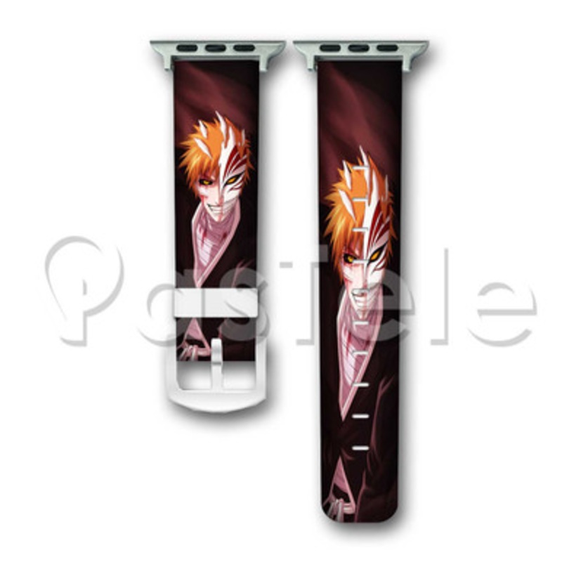 Kurosaki Ichigo Bleach Custom Personaliez Apple Watch Band 38mm 40mm 42mm 44mm Leather