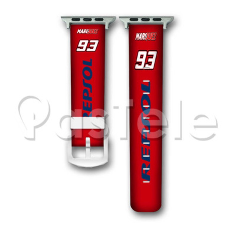 Marc Marquez 93 Custom Personaliez Apple Watch Band 38mm 40mm 42mm 44mm Leather
