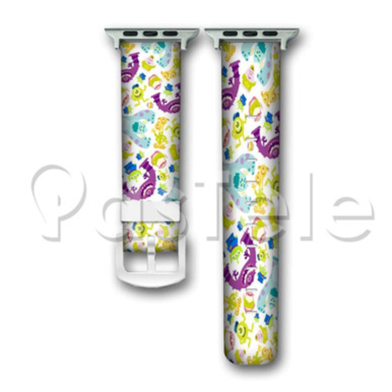 Monster Inc Custom Personaliez Apple Watch Band 38mm 40mm 42mm 44mm Leather