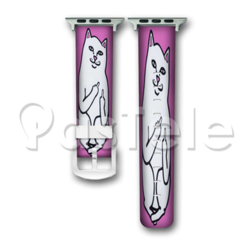 NErmal Cat Custom Personaliez Apple Watch Band 38mm 40mm 42mm 44mm Leather