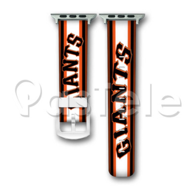 San Francisco Giants MLB Custom Personaliez Apple Watch Band 38mm 40mm 42mm 44mm Leather