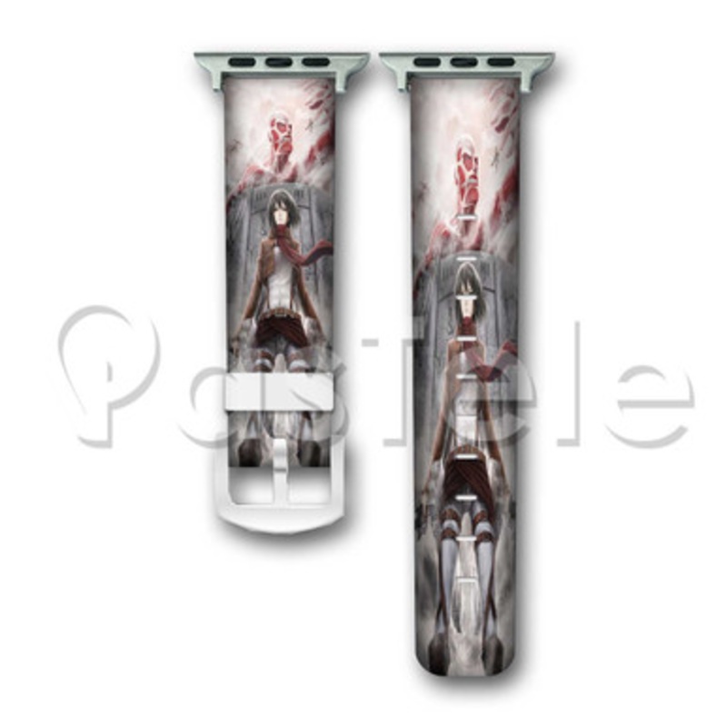 Shingeki no Kyojin Mikasa Ackerman Attack on Titan Custom Personaliez Apple Watch Band 38mm 40mm 42m
