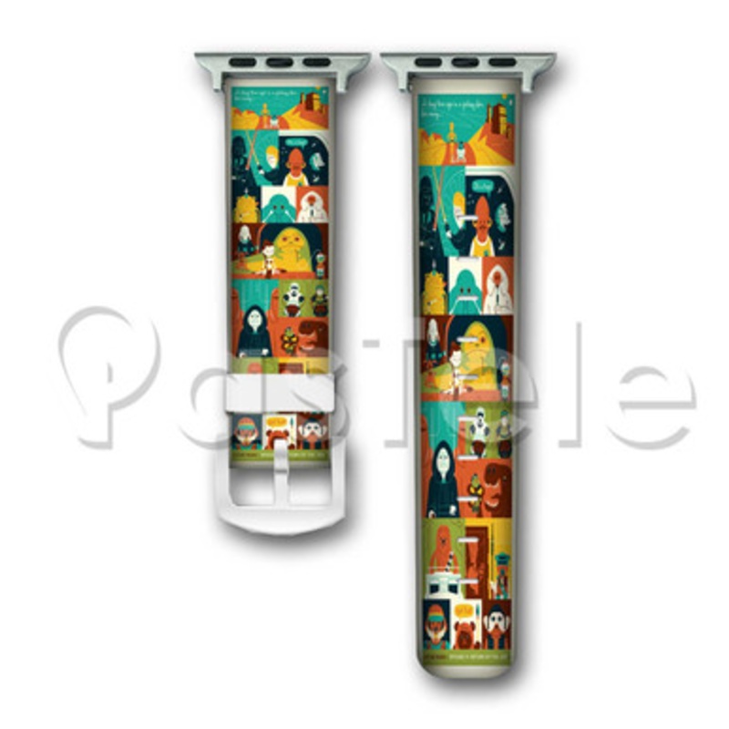 Star Wars Return of the Jedi Custom Personaliez Apple Watch Band 38mm 40mm 42mm 44mm Leather