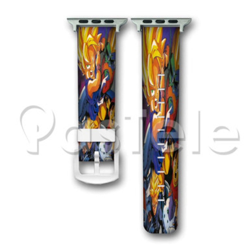 Super Saiyan Dragon Ball GT Custom Personaliez Apple Watch Band 38mm 40mm 42mm 44mm Leather