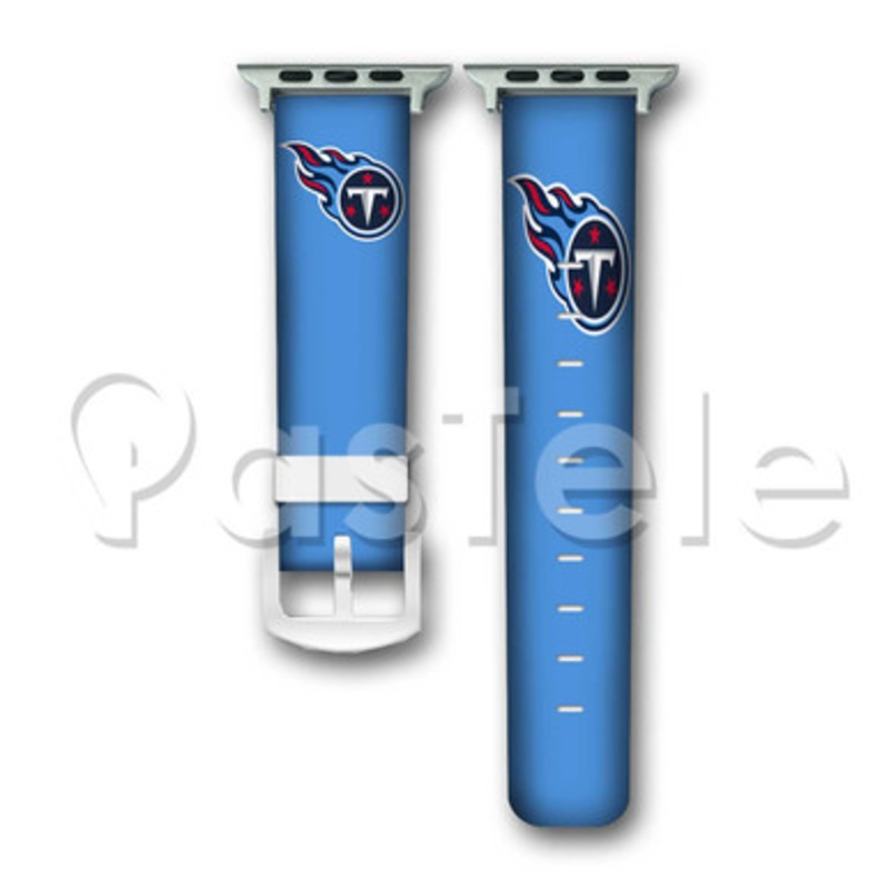 Tennessee Titans Custom Personaliez Apple Watch Band 38mm 40mm 42mm 44mm Leather