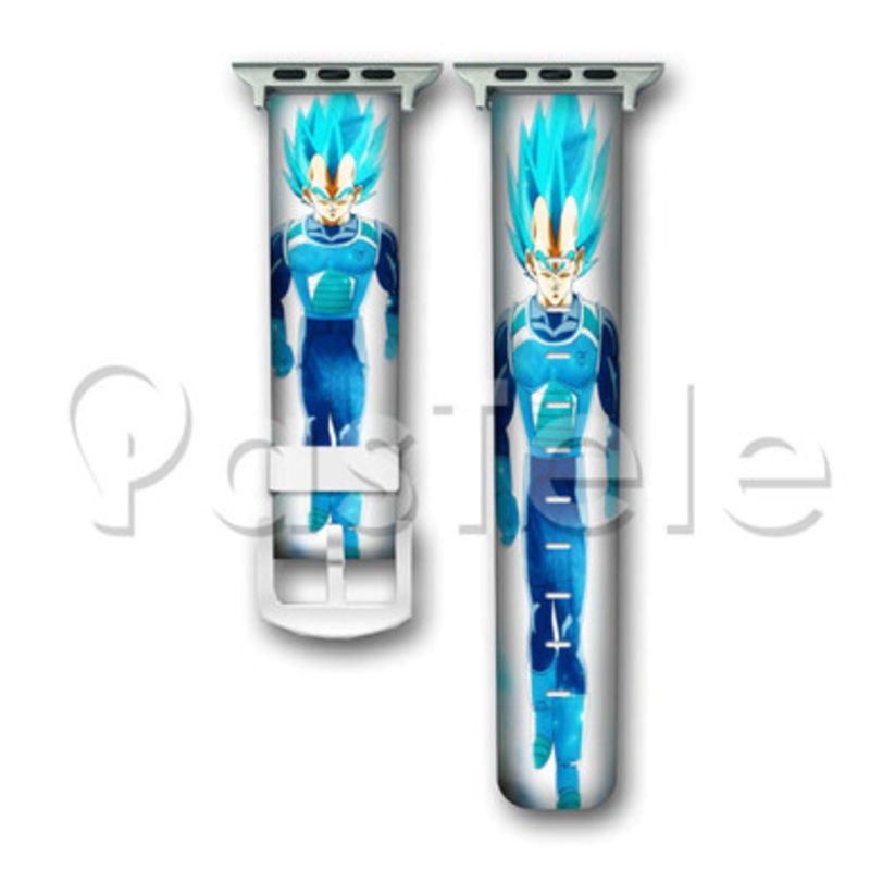 Vegeta Super Saiyan Blue Dragon Ball Super Custom Personaliez Apple Watch Band 38mm 40mm 42mm 44mm L