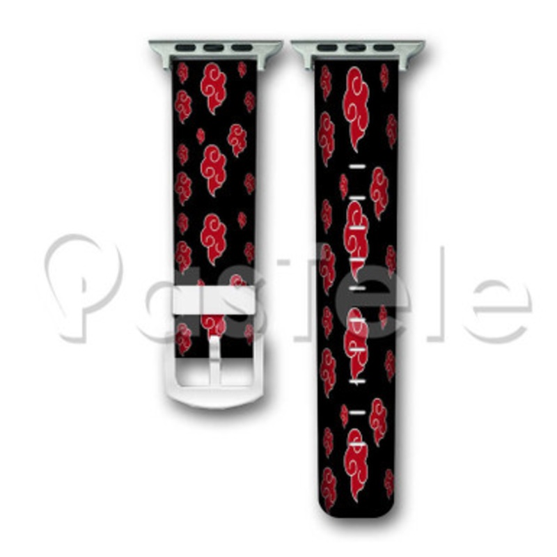 Akatkusi Naruto Shippuden Custom Personaliez Apple Watch Band 38mm 40mm 42mm 44mm Leather