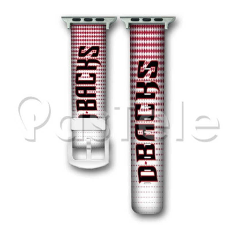 Arizona Diamondbacks MLB Custom Personaliez Apple Watch Band 38mm 40mm 42mm 44mm Leather