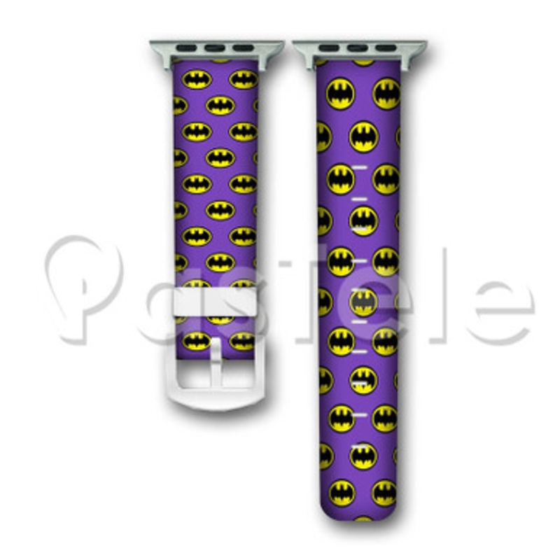 Batman 2 Custom Personaliez Apple Watch Band 38mm 40mm 42mm 44mm Leather