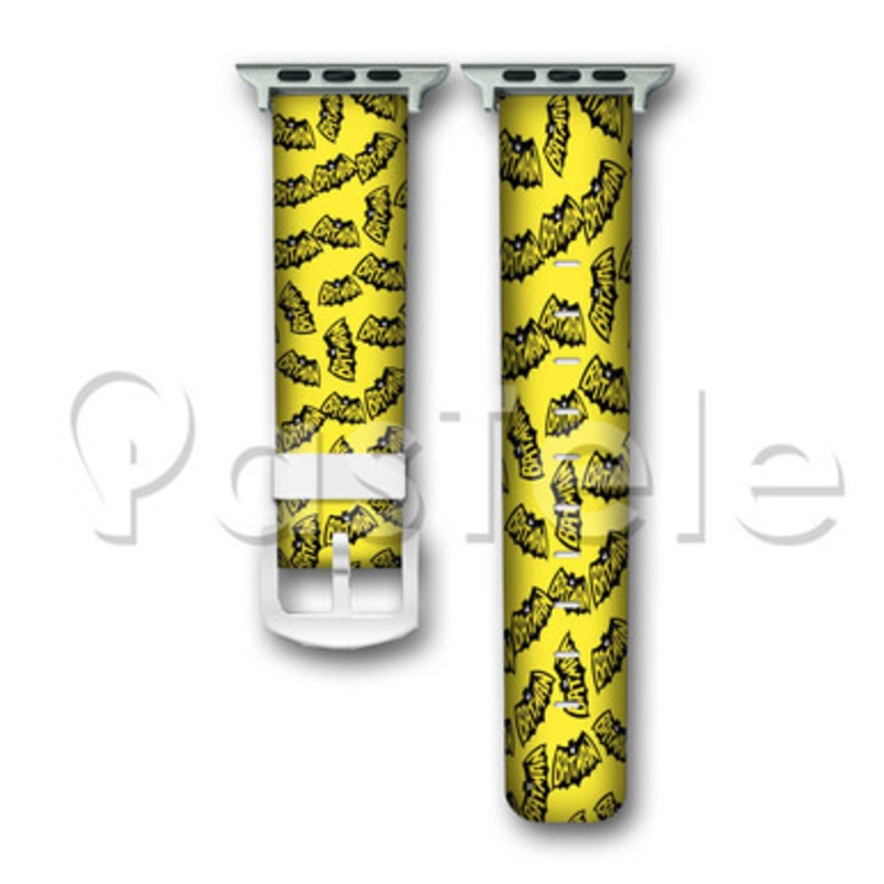 Batman Custom Personaliez Apple Watch Band 38mm 40mm 42mm 44mm Leather