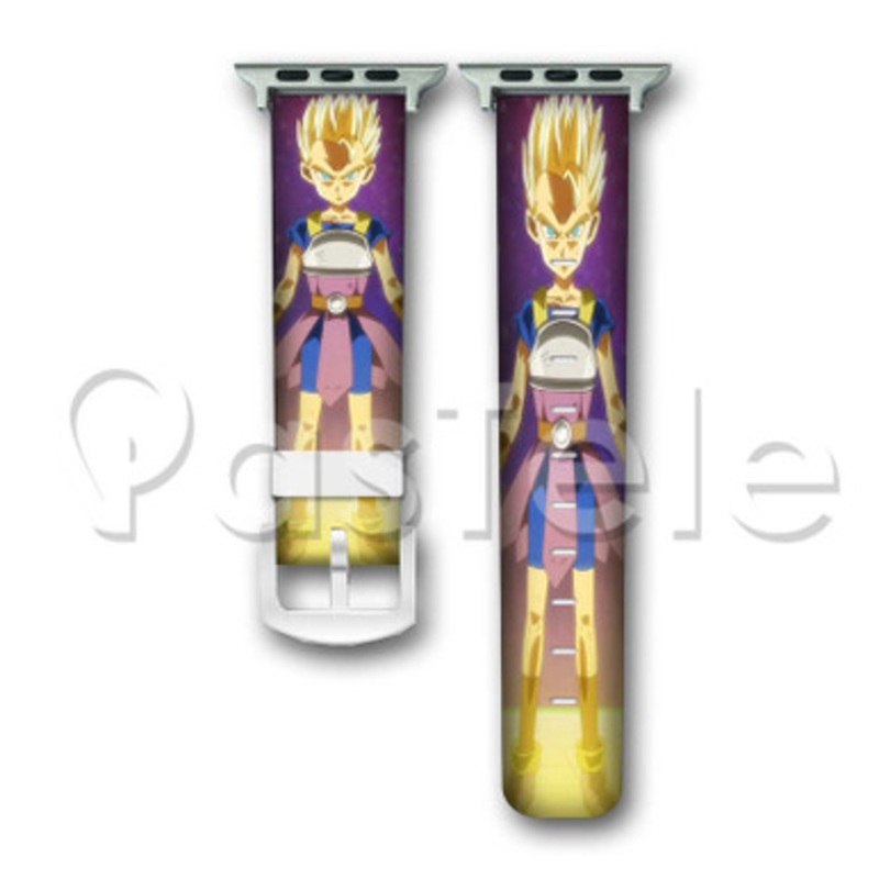 Cabba as Super Saiyan Dragon Ball Super Custom Personaliez Apple Watch Band 38mm 40mm 42mm 44mm Leat