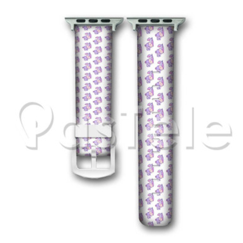Cute Little Eeyore Winnie The Pooh Custom Personaliez Apple Watch Band 38mm 40mm 42mm 44mm Leather