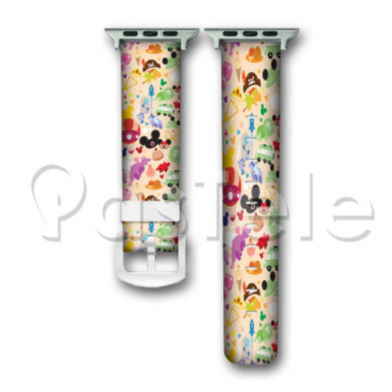 Disney Kids All Characters Custom Personaliez Apple Watch Band 38mm 40mm 42mm 44mm Leather