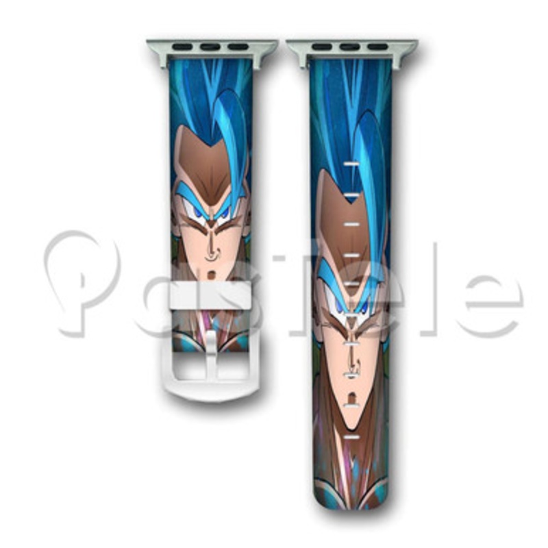 Gogeta Blue Fusion DBS Custom Personaliez Apple Watch Band 38mm 40mm 42mm 44mm Leather
