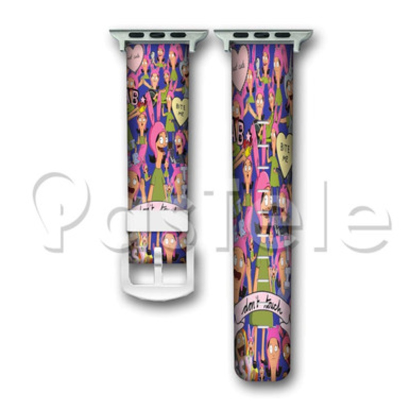 Louise Belcher Bob s Burgers Custom Personaliez Apple Watch Band 38mm 40mm 42mm 44mm Leather