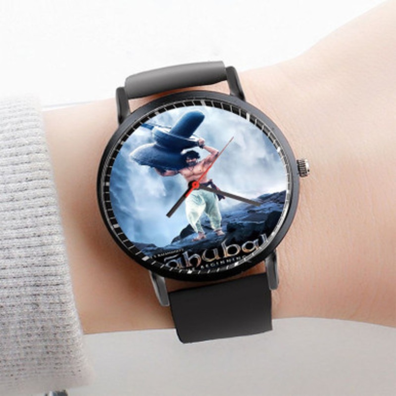 Pastele Bahubali The Beginning Watch Custom Unisex Black Quartz Watch Premium Gift Box Watches