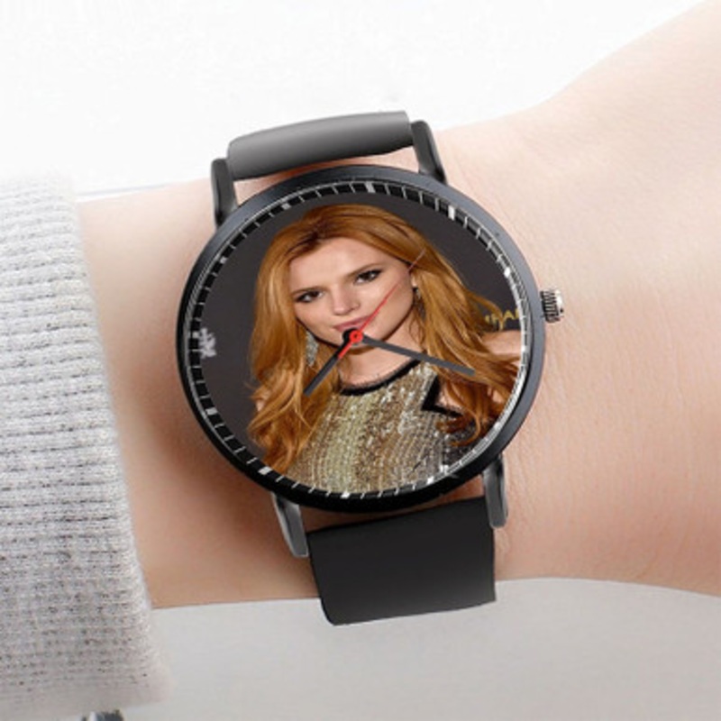 Pastele Bella Thorne Beauty Watch Custom Unisex Black Quartz Watch Premium Gift Box Watches