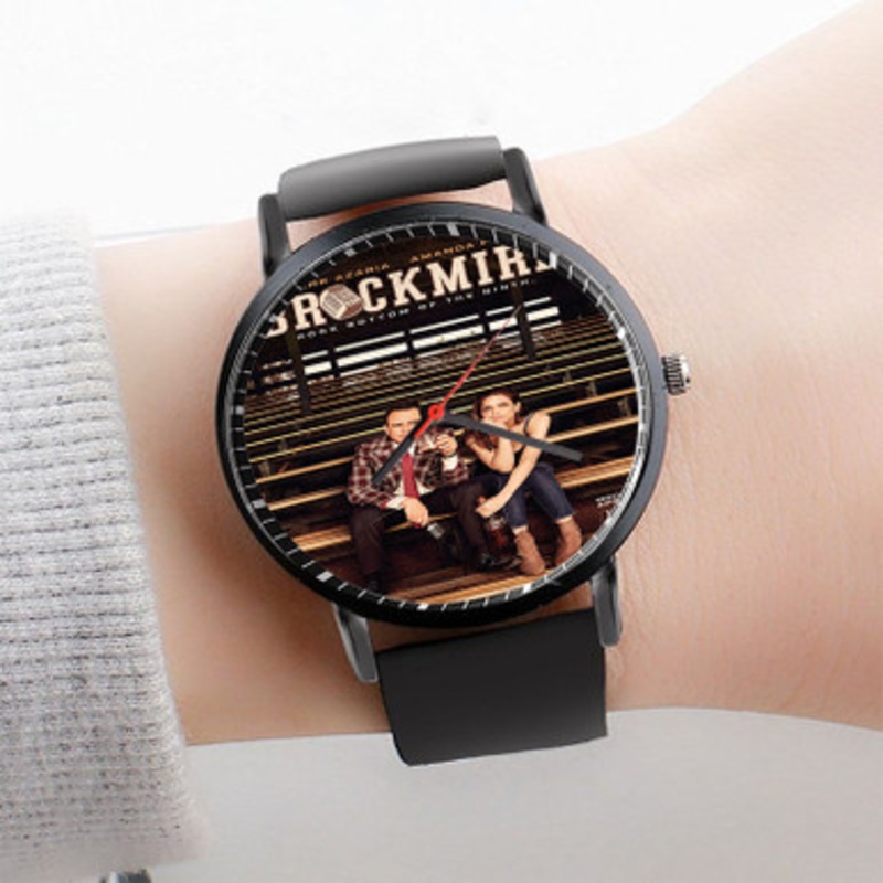 Pastele Brockmire American Watch Custom Unisex Black Quartz Watch Premium Gift Box Watches