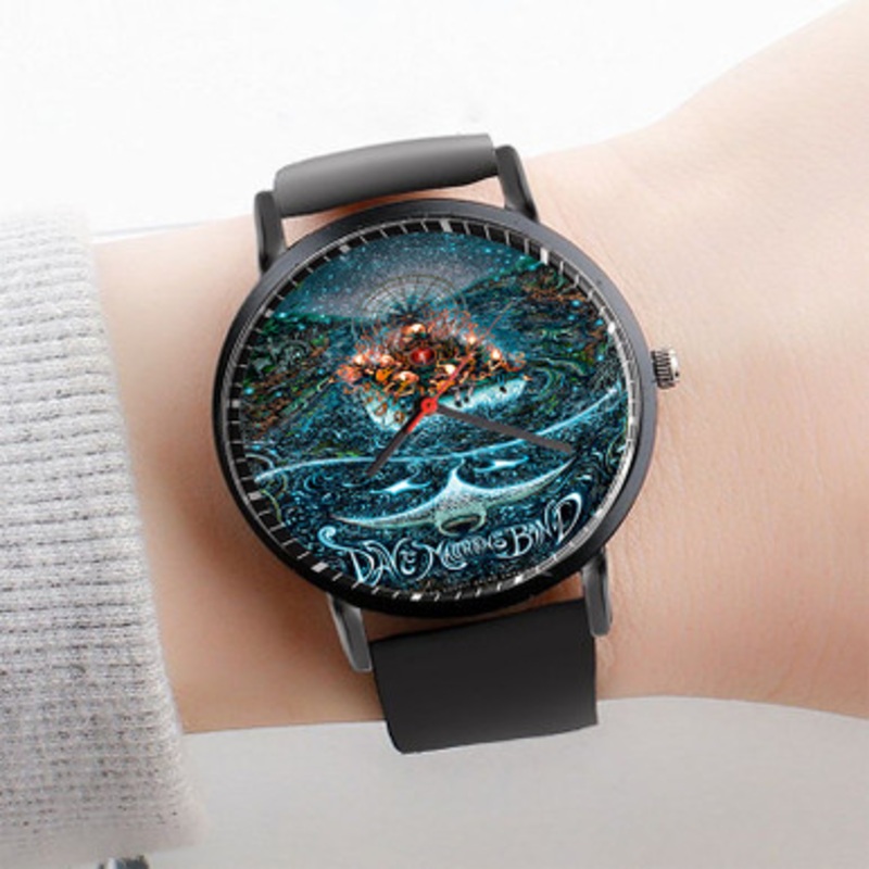 Pastele Dave Matthews Band Watch Custom Unisex Black Quartz Watch Premium Gift Box Watches