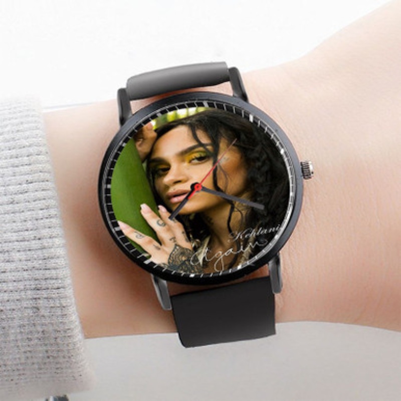 Pastele Kehlani Again Watch Custom Unisex Black Quartz Watch Premium Gift Box Watches