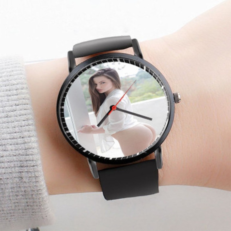 Pastele Lily Carter Watch Custom Unisex Black Quartz Watch Premium Gift Box Watches
