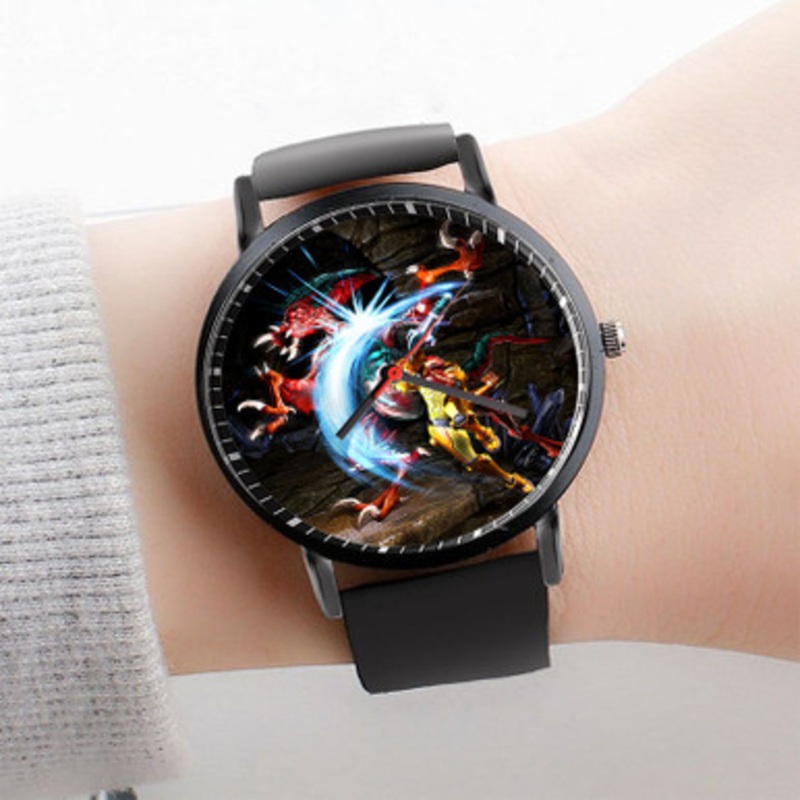 Pastele Metroid Samus Returns Watch Custom Unisex Black Quartz Watch Premium Gift Box Watches