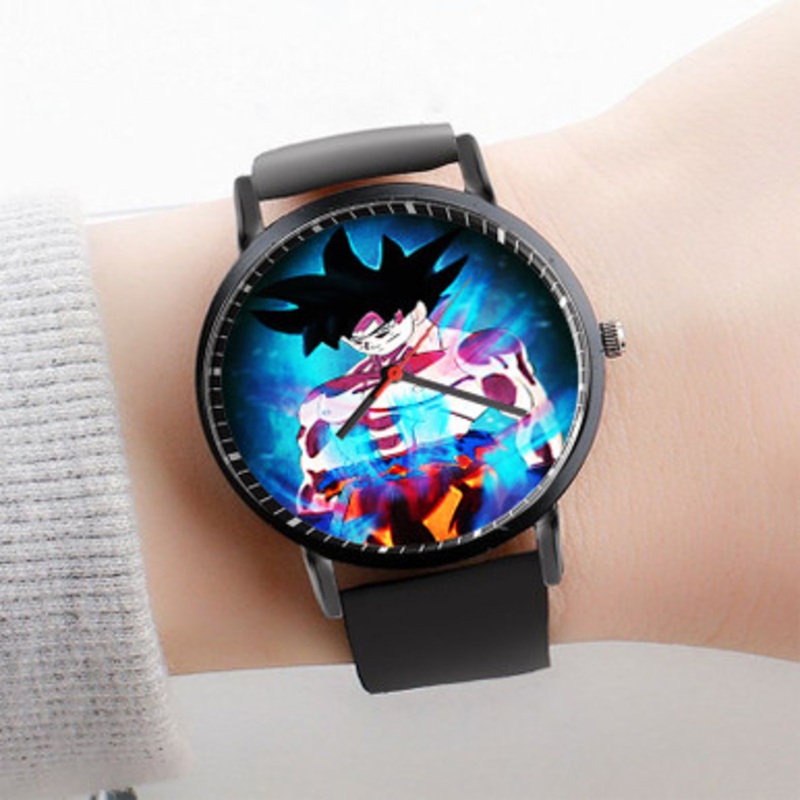Pastele New Level Goku Dragon Ball Super Watch Custom Unisex Black Quartz Watch Premium Gift Box Watches