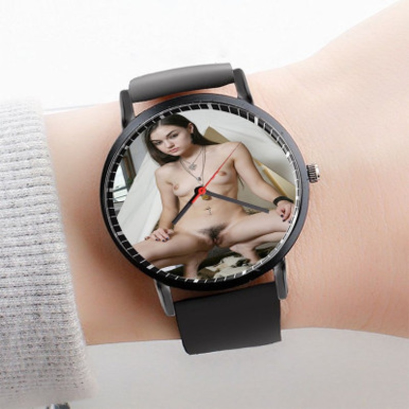 Pastele Sasha Grey Top Watch Custom Unisex Black Quartz Watch Premium Gift Box Watches