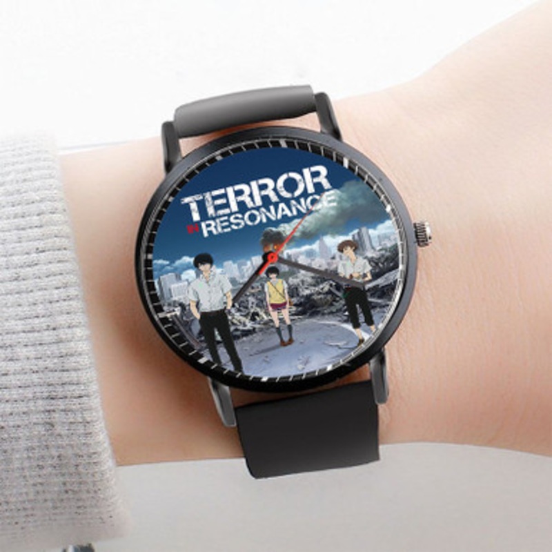Pastele Terror in Resonance Watch Custom Unisex Black Quartz Watch Premium Gift Box Watches
