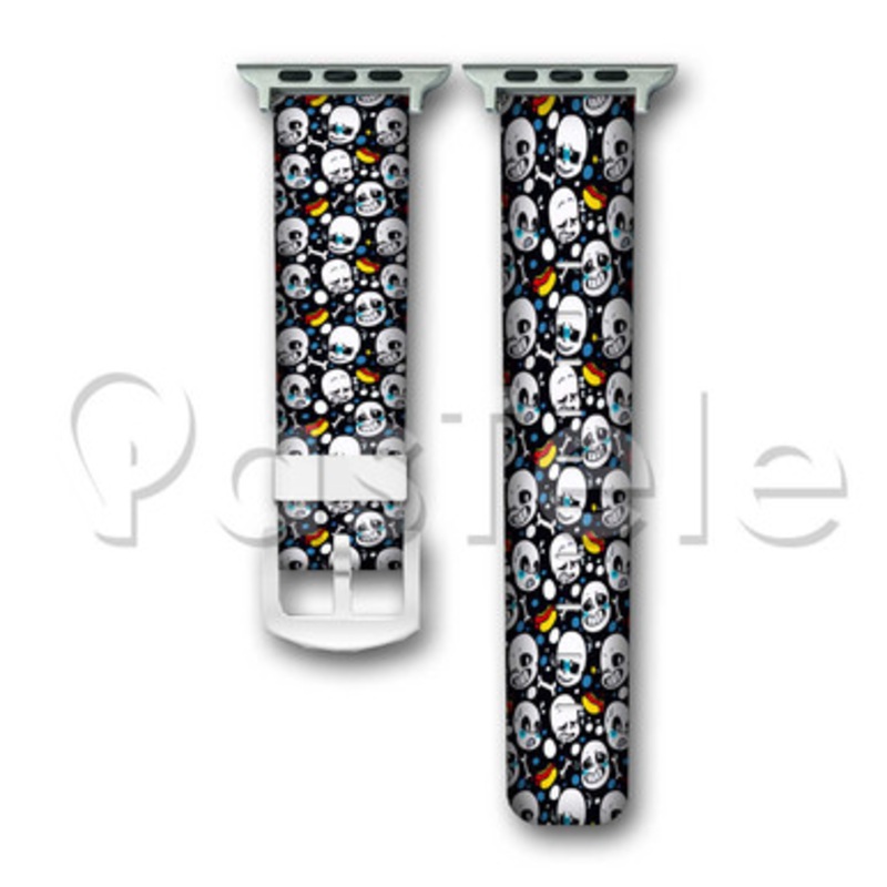 Undertale Sans Custom Personaliez Apple Watch Band 38mm 40mm 42mm 44mm Leather