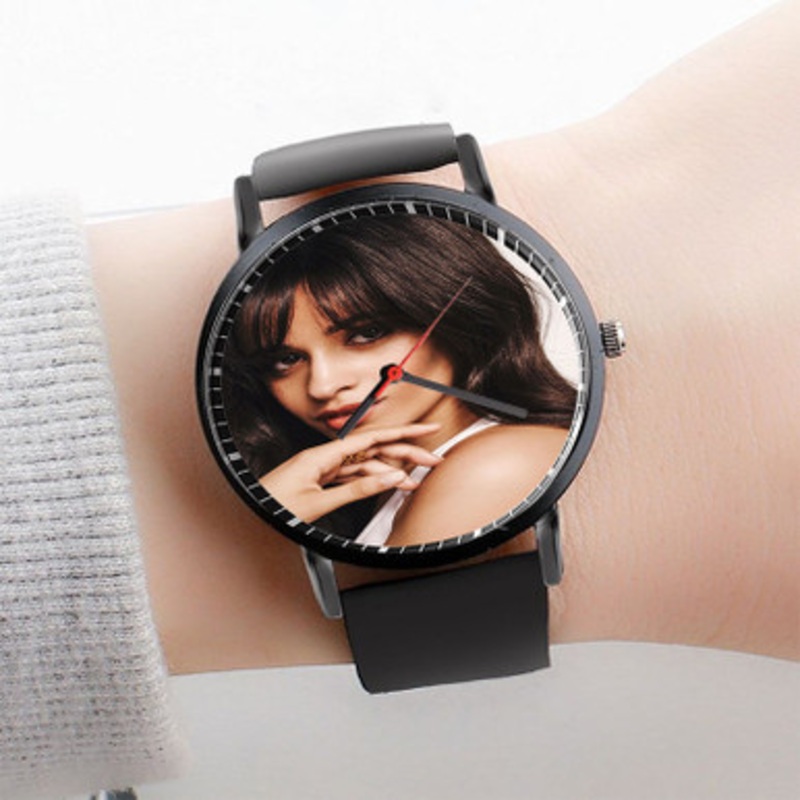 Pastele Camila Cabello Watch Custom Unisex Black Quartz Watch Premium Gift Box Watches