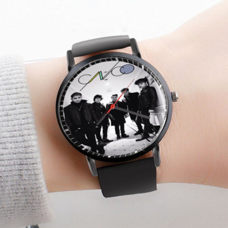 Pastele CNCO Art Watch Custom Unisex Black Quartz Watch Premium Gift Box Watches