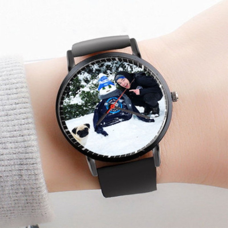 Pastele Dan TDM Watch Custom Unisex Black Quartz Watch Premium Gift Box Watches