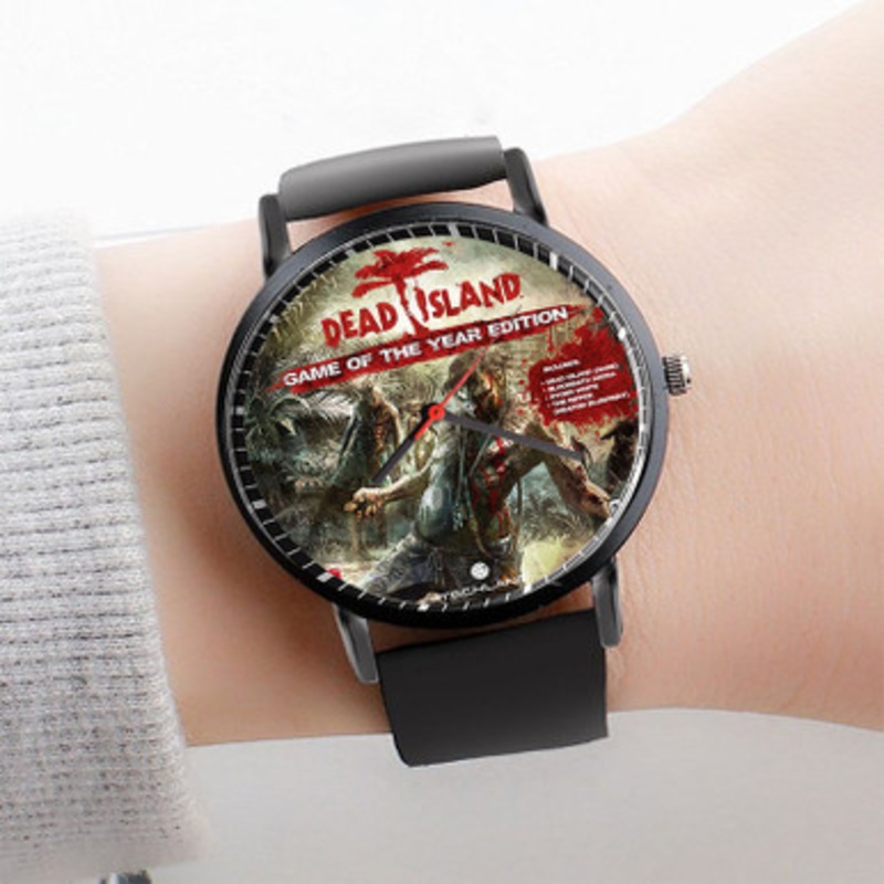 Pastele Dead Island Watch Custom Unisex Black Quartz Watch Premium Gift Box Watches