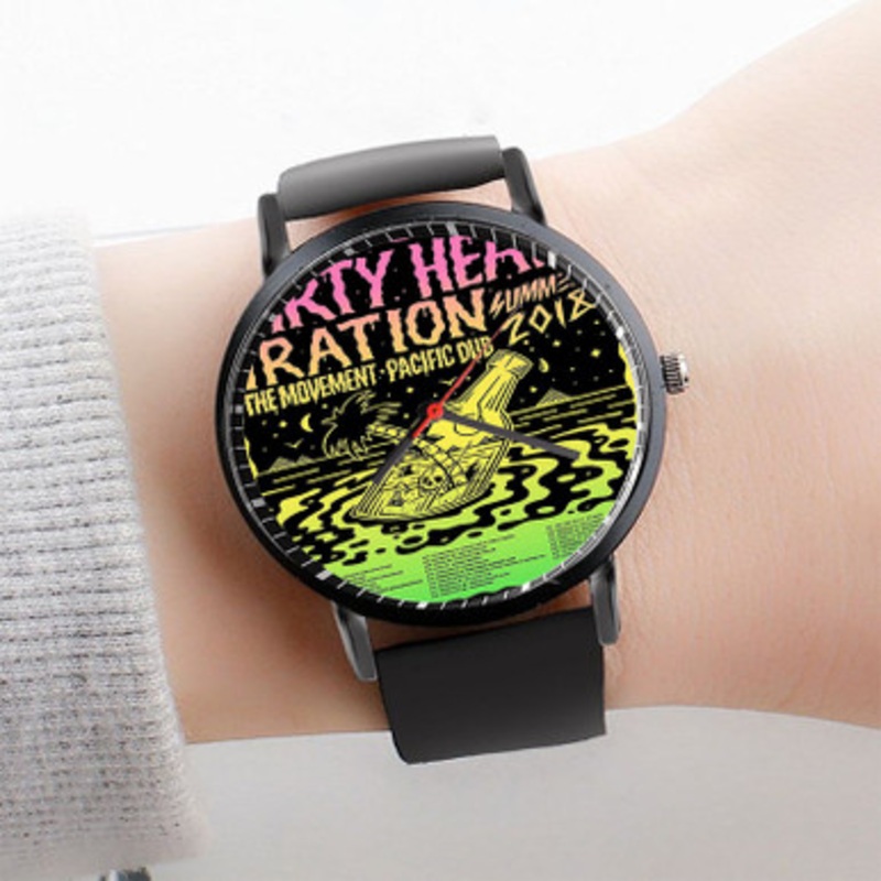 Pastele Dirty Heads Tour Watch Custom Unisex Black Quartz Watch Premium Gift Box Watches