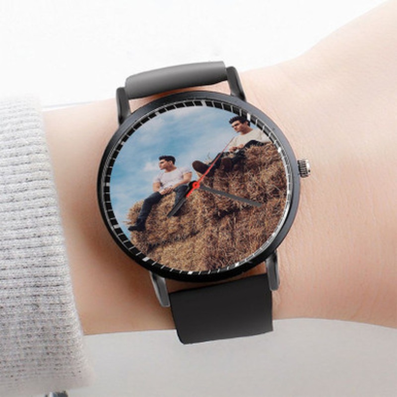 Pastele Dolan Twins Album Watch Custom Unisex Black Quartz Watch Premium Gift Box Watches