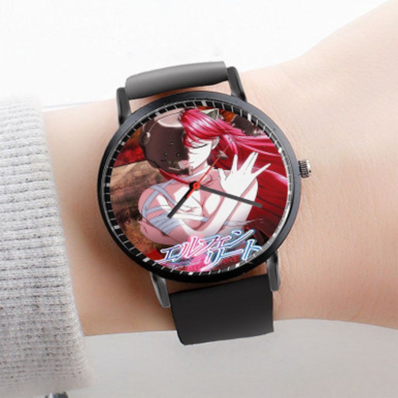 Pastele Elfen Lied Watch Custom Unisex Black Quartz Watch Premium Gift Box Watches