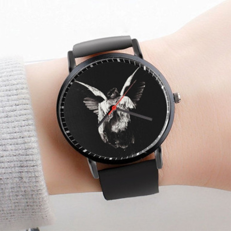 Pastele Erase Me Underoath Watch Custom Unisex Black Quartz Watch Premium Gift Box Watches