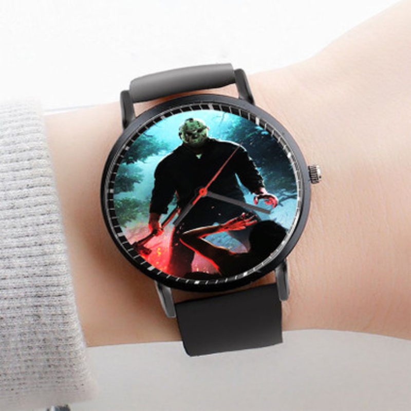 Pastele Friday the 13th The Game Watch Custom Unisex Black Quartz Watch Premium Gift Box Watches