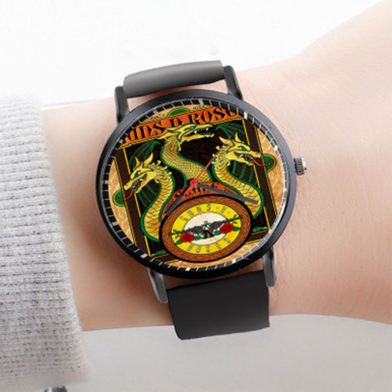 Pastele Guns N Roses Ireland Watch Custom Unisex Black Quartz Watch Premium Gift Box Watches