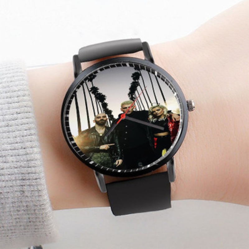 Pastele Home Machine Gun Kelly Feat X Ambassadors Bebe Rexha Watch Custom Unisex Black Quartz Watch Premium Gift Box Watches