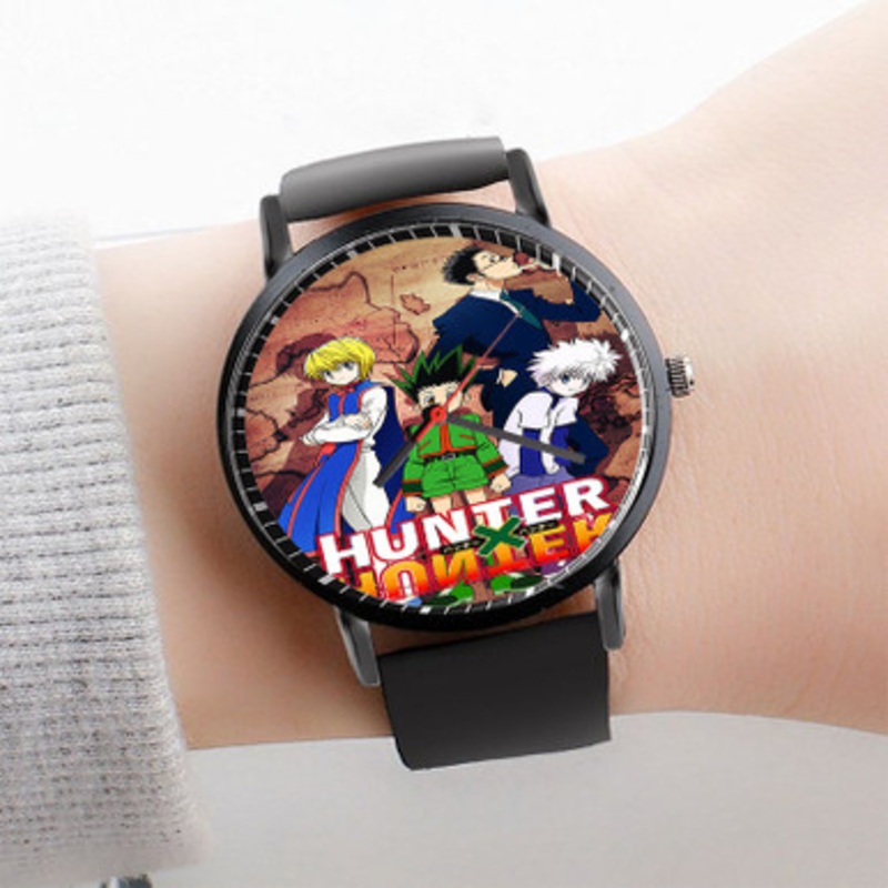 Pastele Hunter x Hunter Maps Watch Custom Unisex Black Quartz Watch Premium Gift Box Watches