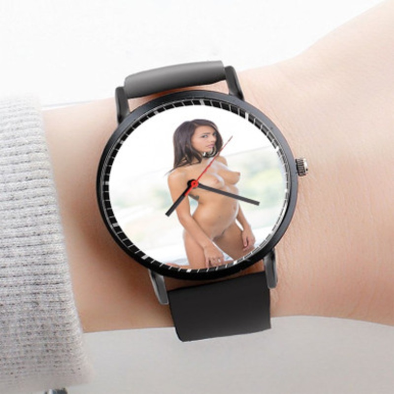 Pastele Janice Griffith Art Watch Custom Unisex Black Quartz Watch Premium Gift Box Watches